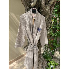 Kimono Elbise  Bej Standart Beden M-L Uyumlu 
